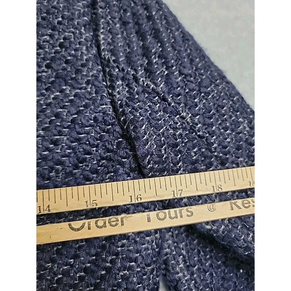 J Crew Blazer Womans 4 Purple Wool Blend Chunky 4 Button Office Broadway Crop - Picture 12 of 15